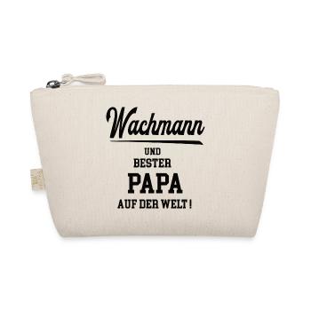 Papa Wachmann Bester Vater Sicherheitsdienst - Bio-Täschchen - Natur - Vorne