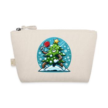 Table Tennis Christmas Tree Costume Christmas Tree - Organic Pouch - nature - Front