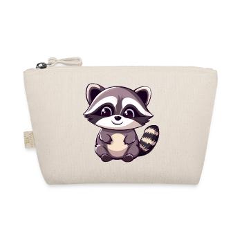 Mignon adorable raton laveur - Charmant dessin animé - Trousse biologique - nature - Devant
