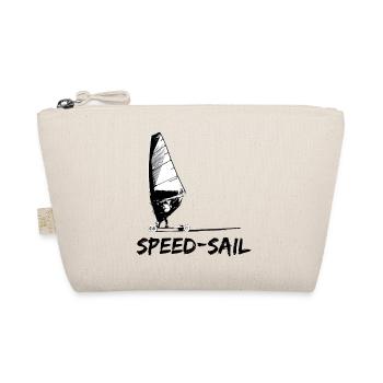 Speed Sail Board Silhouette - Bio-Täschchen - Natur - Vorne