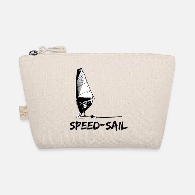 Speed Sail Board Silhouette Organic Pouch