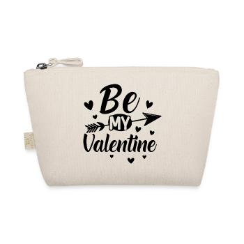 Be my Valentine - Liebe - Geschenk - Bio-Täschchen - Natur - Vorne