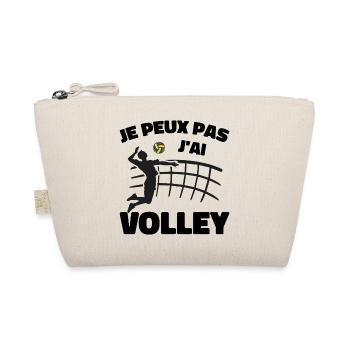 Ich kann nicht Volleyball spielen - Bio-Täschchen - Natur - Vorne