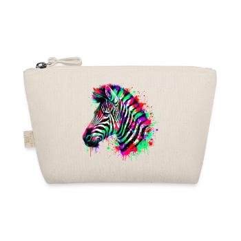 Zebra - Bio-Täschchen - Natur - Vorne
