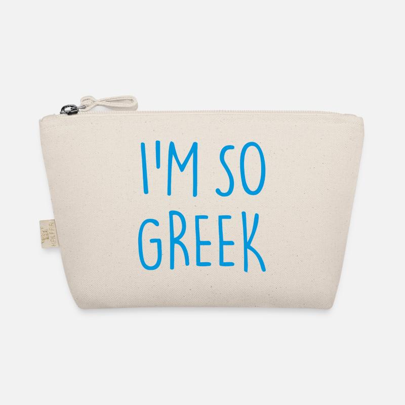 I'M SO GREEK Griechisch Griechenland - Bio-Täschchen - Natur