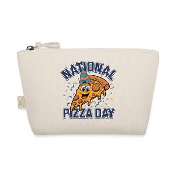 National Pizza Day 2026 pizza day gift - Organic Pouch - nature - Front