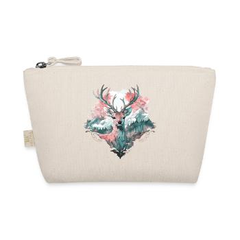 Deer Deer Antlers Animal Nature Forest Wilderness Mountains - Organic Pouch - nature - Front