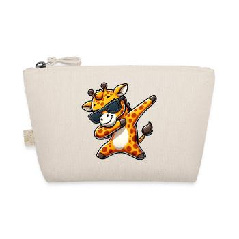 Dab Giraffe Sonnenbrille Cool Cartoon - Bio-Täschchen - Natur - Vorne