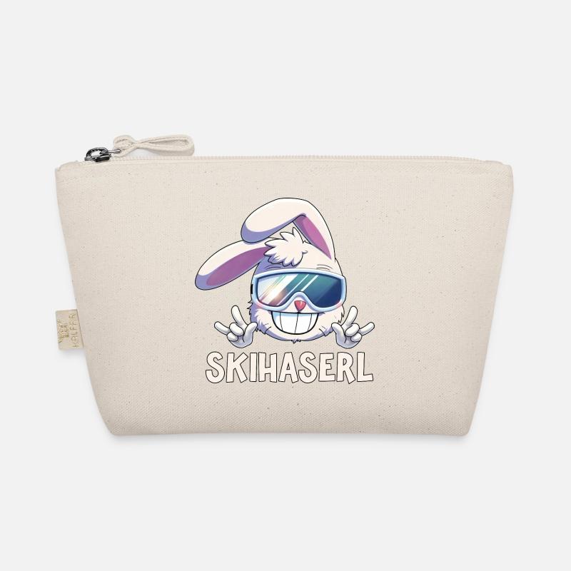 Skihaserl Skihase Apres ski Skiurlaub Geschenk Bio-Täschchen
