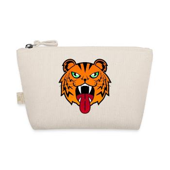 Tiger (Kopf) 01 - Bio-Täschchen - Natur - Vorne