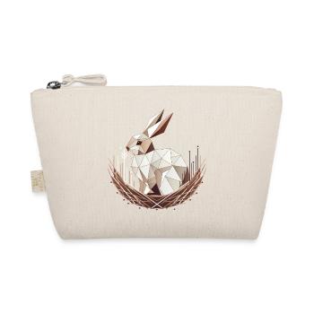 Lapin géométrique dans le nid – design élégant de Pâques - Trousse biologique - nature - Devant