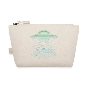 UFO Mountain Abduction - Mysteriöses Sci-Fi-Design - Bio-Täschchen - Natur - Vorne