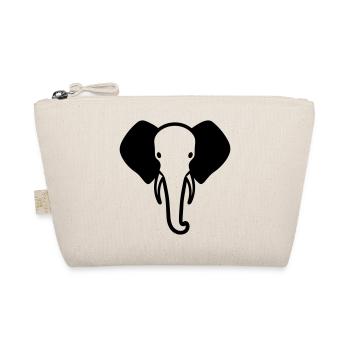 Elefant - Bio-Täschchen - Natur - Vorne