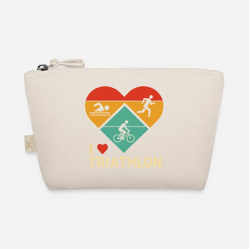 Illustration de cœur de triathlon Trousse biologique