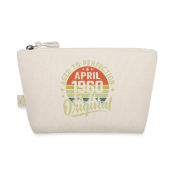 April 1960 Birthday - April 1960 Gift Idea - Organic Pouch - nature - Front