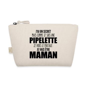 je suis une future maman pipelette ! future maman - Trousse biologique - nature - Devant