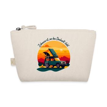 At home under the roof tent - Organic Pouch - nature - Front