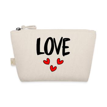 DAD. FATHER'S DAY. HAPPY FATHER'S DAY. HAPPY BIRTHDAY. - Organic Pouch - nature - Front