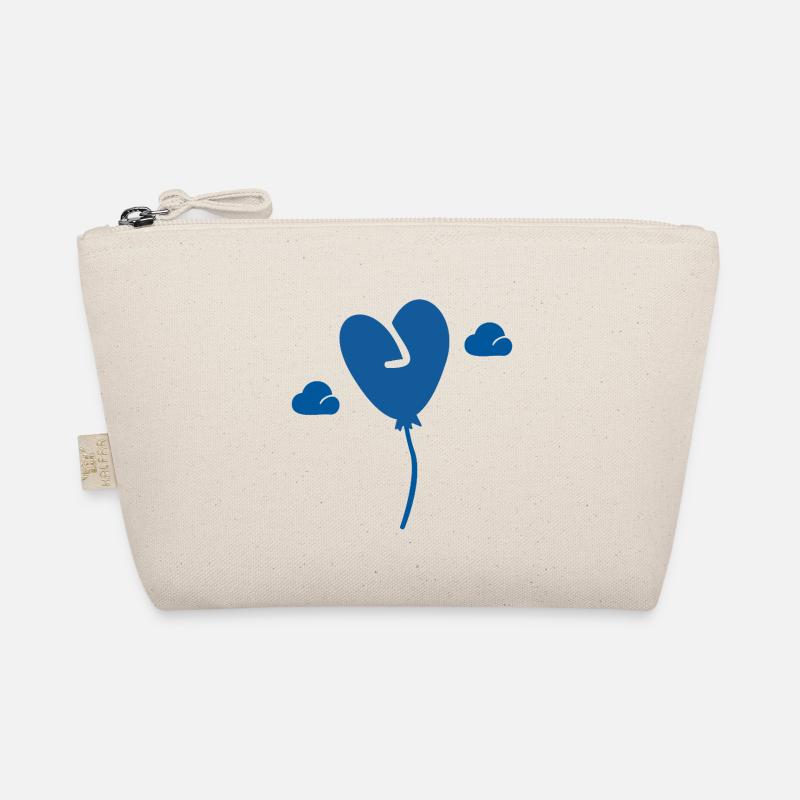 Ballon cœur bleu – design romantique et joyeux Trousse biologique