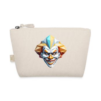 Clown Maske - Low Poly Design - Bio-Täschchen - Natur - Vorne