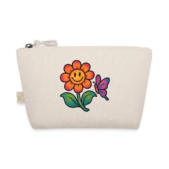 Imprimé floral et papillon joyeux - Trousse biologique - nature - Devant