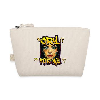 Cry for Me – Urban Streetart Graffiti Frau Design - Organic Pouch - nature - Front