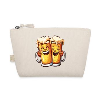 Beer Funny Beer Mugs Laughing Drinking Alcohol Humor - Organic Pouch - nature - Front