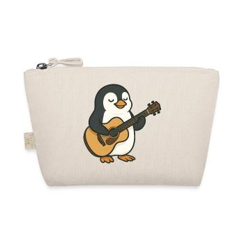 mignon pingouin guitariste groupe musicien musique - Trousse biologique - nature - Devant