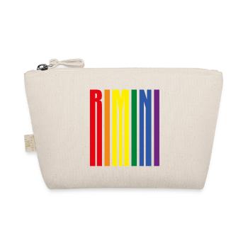 Rimini Rainbow Pride Cadeau Vacances Mer - Trousse biologique - nature - Devant