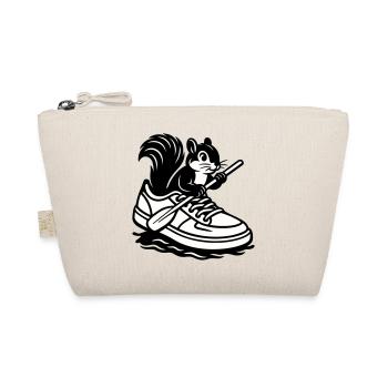 Squirrel in sneakers! - Organic Pouch - nature - Front