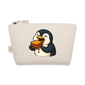 Niedlicher Pinguin Lasagne Essen Genuss - Bio-Täschchen - Natur - Vorne