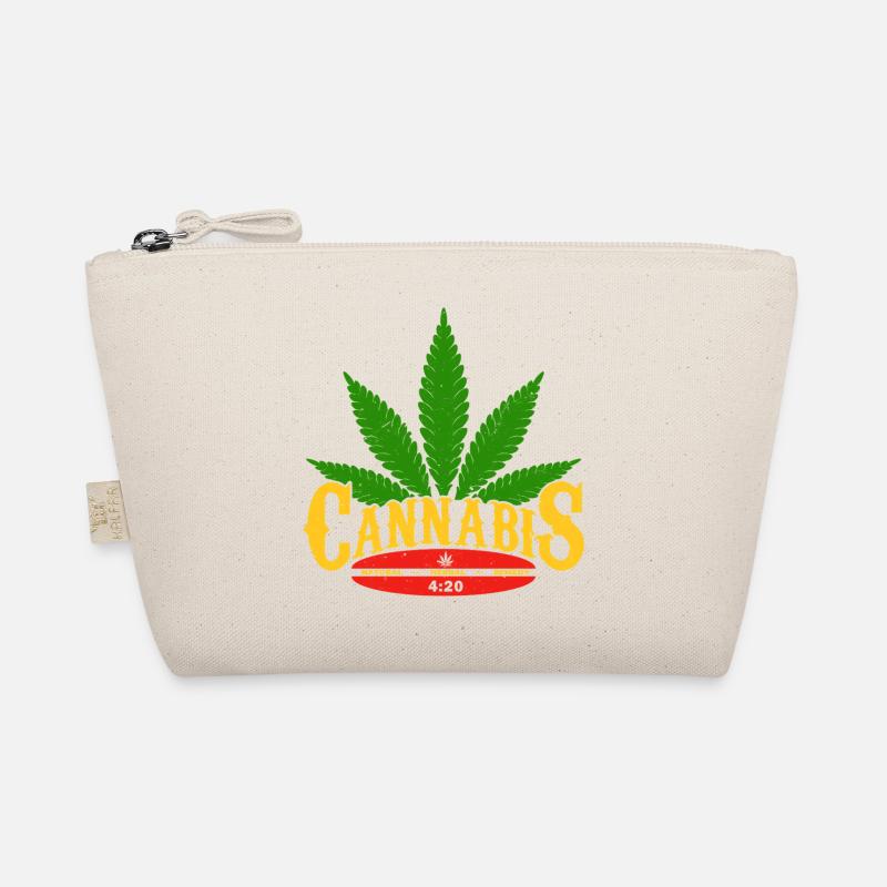Cannabis Logo with Leaf and 420 Detail Organic Pouch