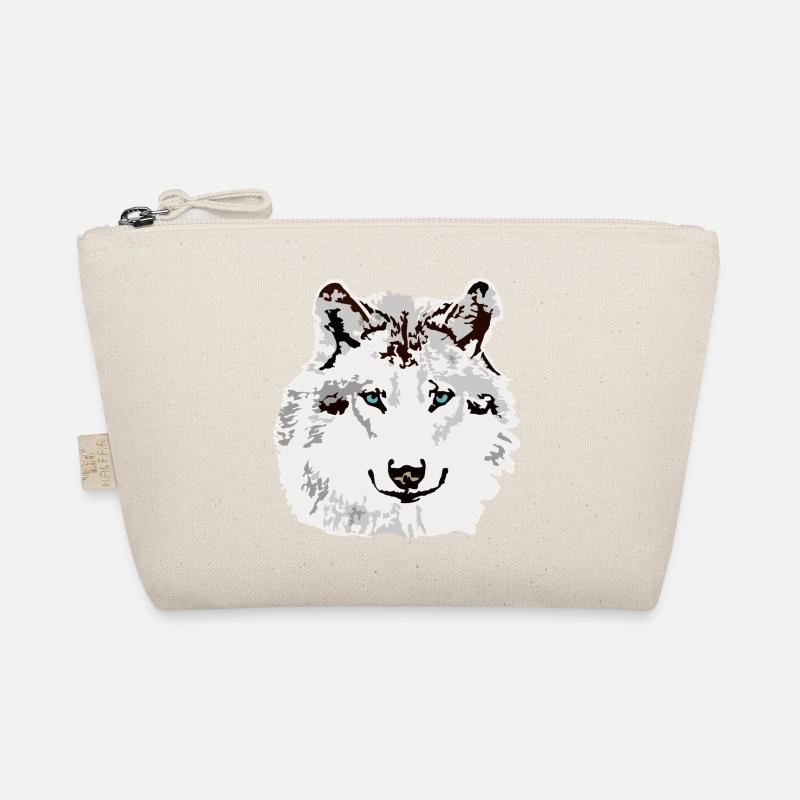 Yeux bleus de loup blanc Trousse biologique