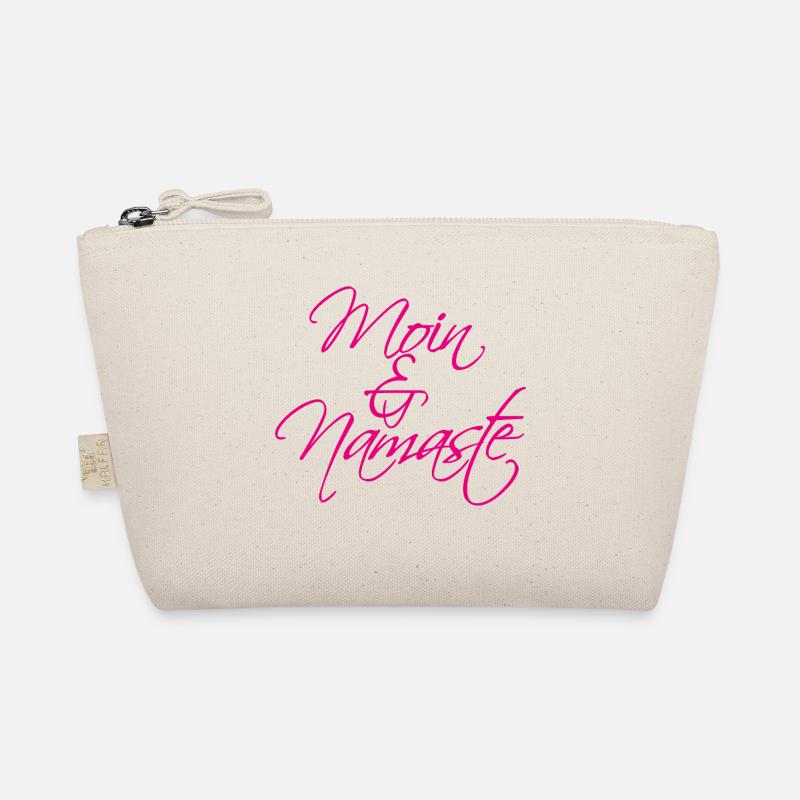 Moin & Namaste, magenta - Bio-Täschchen - Natur
