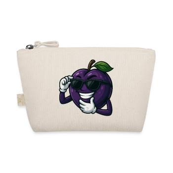 Prune cool avec des lunettes de soleil dessin animé drôle - Trousse biologique - nature - Devant