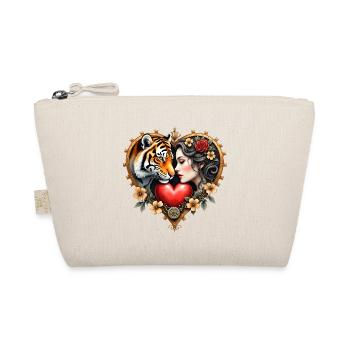 Jungle Heart & Love Tattoo - Organic Pouch - nature - Front