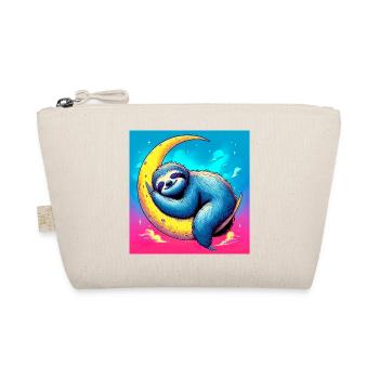 Sloth sleeps on the Moon - Organic Pouch - nature - Front