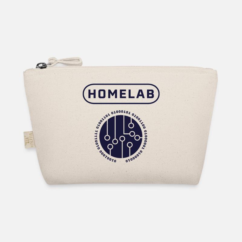 Digital AI Technology Graphic Print Organic Pouch