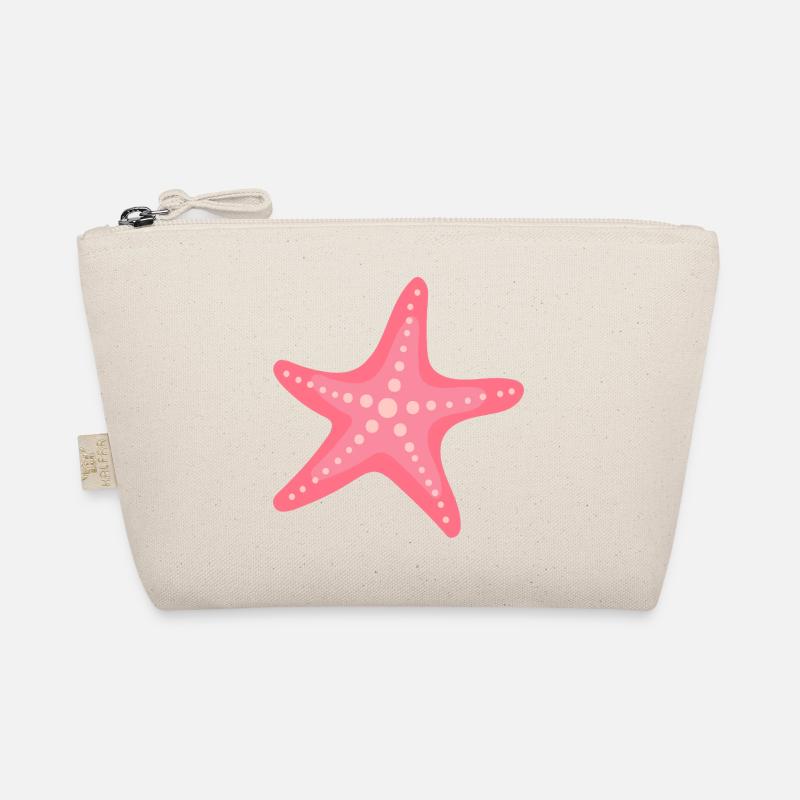 Étoile de Mer Rose Pastel – Motif Marin Épuré Trousse biologique
