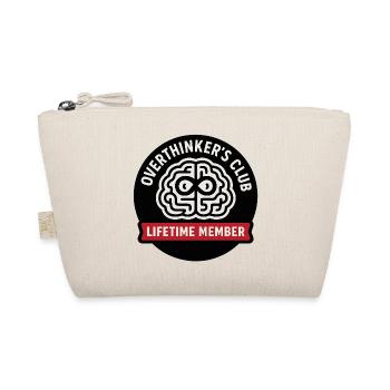 Innovative brain teaser motif for multi-thinkers - Organic Pouch - nature - Front