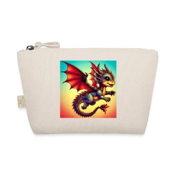 Drache - Bio-Täschchen - Natur - Vorne