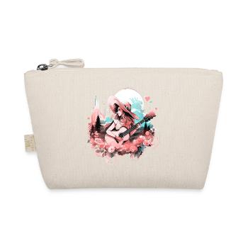 Guitar, Guitarist, Singer, Country Music, Vintage - Organic Pouch - nature - Front