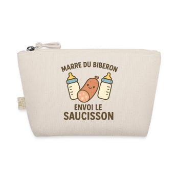 Humorous design for baby-loving parents - Organic Pouch - nature - Front