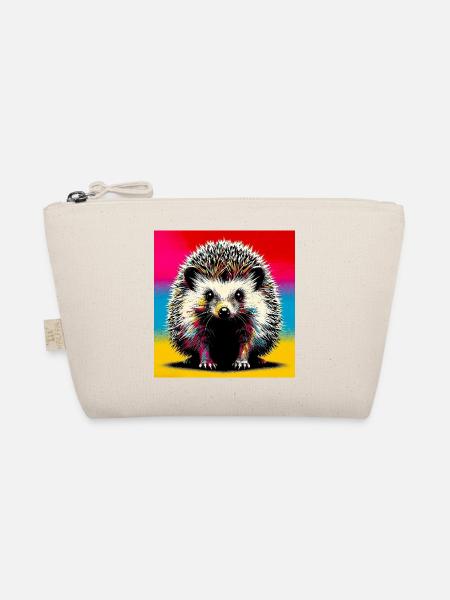 Igel - Bio-Täschchen - Natur - Vorne