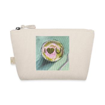 I luv Matcha Artistic Snack Illustration - Organic Pouch - nature - Front