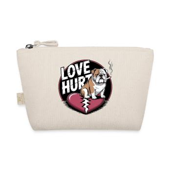 L’amour blesse Bulldog - Trousse biologique - nature - Devant