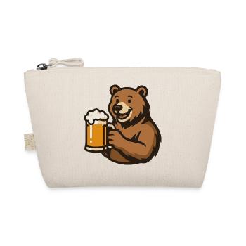 Illustration d'un ours avec un verre de bière - Trousse biologique - nature - Devant