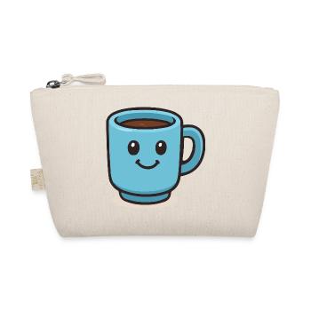 Happy Coffee Mug - Organic Pouch - nature - Front