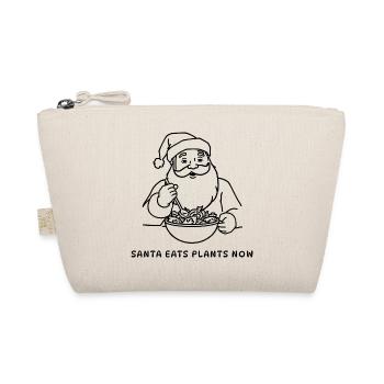 Santa Eats Plants Now – Lustig Veganes Xmas - Bio-Täschchen - Natur - Vorne