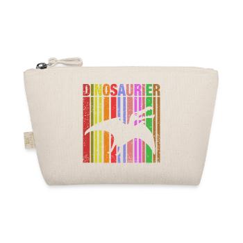 Colorful Dinosaur Lettering - Organic Pouch - nature - Front